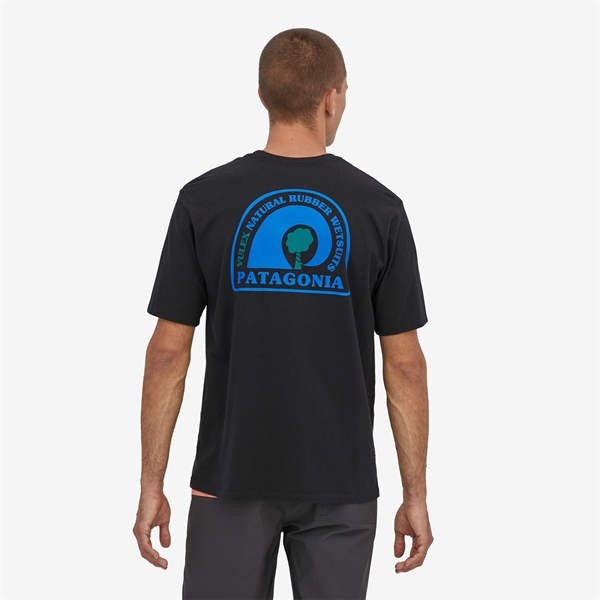 Patagonia Mens Rubber Tree Mark Responsibili T-Shirt - Black